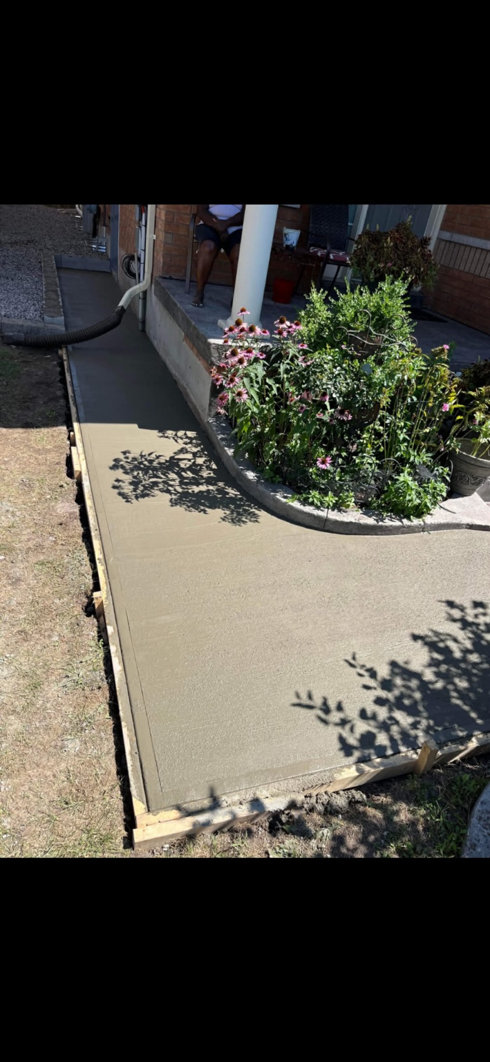 Finished concrete work