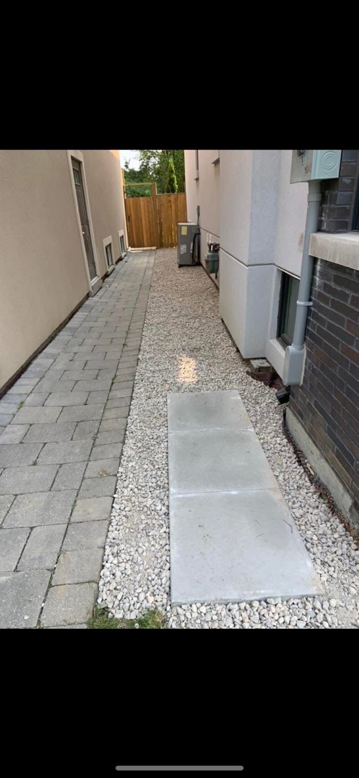 Finished landscaping